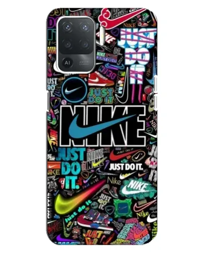 Чехол для OPPO Reno 5 Lite с картинкой «Яркий коллаж Nike» Чехол для OPPO Reno 5 Lite с картинкой «Яркий коллаж Nike»