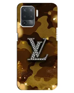 Чехол для OPPO Reno 5 Lite с картинкой «Камуфляжный Louis Vuitton»