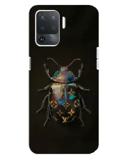 Чехол для OPPO Reno 5 Lite с картинкой «LV — мраморный принт»