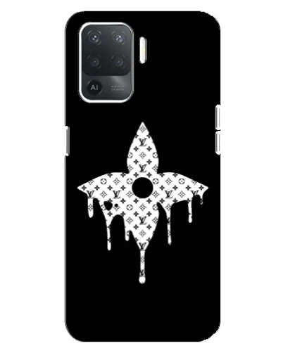 Чехол для OPPO Reno 5 Lite с картинкой «Цветочная монограмма» Чехол для OPPO Reno 5 Lite с картинкой «Цветочная монограмма»
