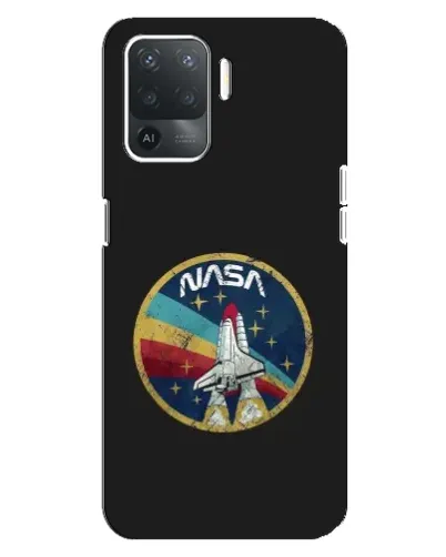 Чехол для OPPO Reno 5 Lite с картинкой «NASA — эмблема миссии»