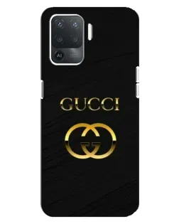 Чехол для OPPO Reno 5 Lite с картинкой «Золотой логотип Gucci» Чехол для OPPO Reno 5 Lite с картинкой «Золотой логотип Gucci»