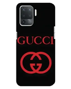 Чехол для OPPO Reno 5 Lite с картинкой «Gucci — красный логотип» Чехол для OPPO Reno 5 Lite с картинкой «Gucci — красный логотип»