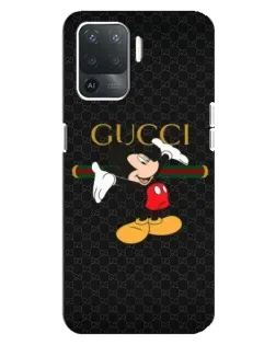 Чехол для OPPO Reno 5 Lite с картинкой «Микки Маус Gucci» Чехол для OPPO Reno 5 Lite с картинкой «Микки Маус Gucci»