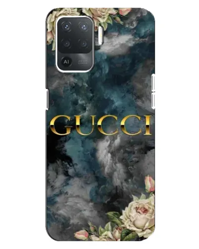 Чехол для OPPO Reno 5 Lite с картинкой «Абстрактные цветы Gucci» Чехол для OPPO Reno 5 Lite с картинкой «Абстрактные цветы Gucci»