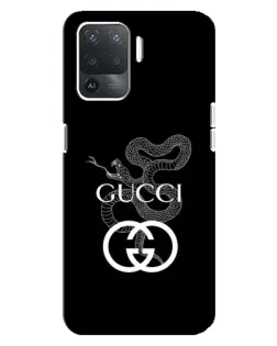 Чехол для OPPO Reno 5 Lite с картинкой «Gucci — серебряная змея» Чехол для OPPO Reno 5 Lite с картинкой «Gucci — серебряная змея»