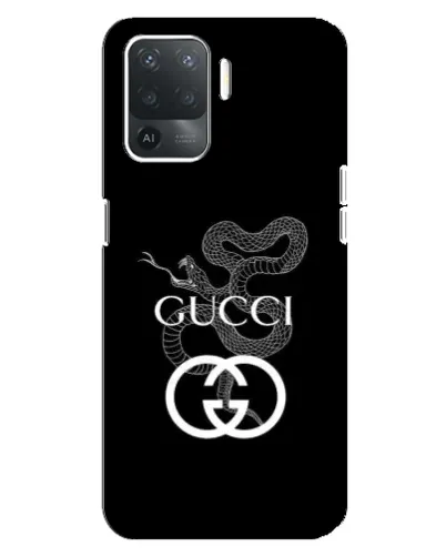 Чехол для OPPO Reno 5 Lite с картинкой «Gucci — серебряная змея» Чехол для OPPO Reno 5 Lite с картинкой «Gucci — серебряная змея»