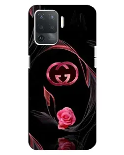 Чехол для OPPO Reno 5 Lite с картинкой «Gucci — неоновая роза» Чехол для OPPO Reno 5 Lite с картинкой «Gucci — неоновая роза»