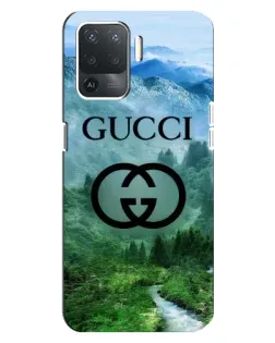 Чехол для OPPO Reno 5 Lite с картинкой «Gucci — горный пейзаж» Чехол для OPPO Reno 5 Lite с картинкой «Gucci — горный пейзаж»