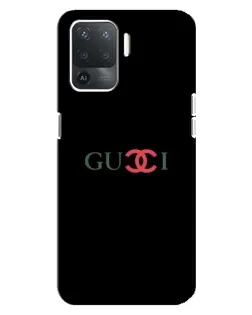 Чехол для OPPO Reno 5 Lite с картинкой «Gucci — красный градиент» Чехол для OPPO Reno 5 Lite с картинкой «Gucci — красный градиент»
