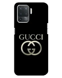 Чехол для OPPO Reno 5 Lite с картинкой «Gucci — золото на черном» Чехол для OPPO Reno 5 Lite с картинкой «Gucci — золото на черном»