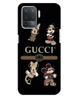 Чехол для OPPO Reno 5 Lite с картинкой «Gucci — герои Disney и монограмма» Чехол для OPPO Reno 5 Lite с картинкой «Gucci — герои Disney и монограмма»