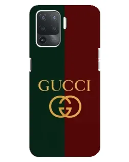 Чехол для OPPO Reno 5 Lite с картинкой «Gucci — темно-зеленый градиент» Чехол для OPPO Reno 5 Lite с картинкой «Gucci — темно-зеленый градиент»