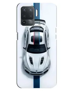 Чехол для OPPO Reno 5 Lite с картинкой «Вид сверху — BMW M»