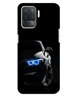Чехол для OPPO Reno 5 Lite с картинкой «BMW — ночной взгляд»