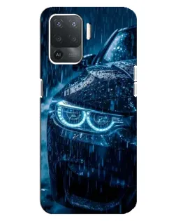 Чехол для OPPO Reno 5 Lite с картинкой «BMW под дождем»