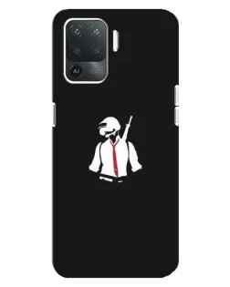 Чехол для OPPO Reno 5 Lite с картинкой «PUBG — силуэт воина» Чехол для OPPO Reno 5 Lite с картинкой «PUBG — силуэт воина»