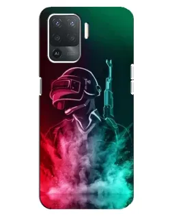 Чехол для OPPO Reno 5 Lite с картинкой «PUBG — огненный воин» Чехол для OPPO Reno 5 Lite с картинкой «PUBG — огненный воин»