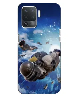 Чехол для OPPO Reno 5 Lite с картинкой «Десант PUBG — прыжок» Чехол для OPPO Reno 5 Lite с картинкой «Десант PUBG — прыжок»
