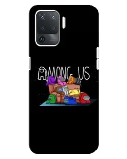 Чохол для OPPO Reno 5 Lite з картинкою «Логотип Among Us» Чохол для OPPO Reno 5 Lite з картинкою «Логотип Among Us»