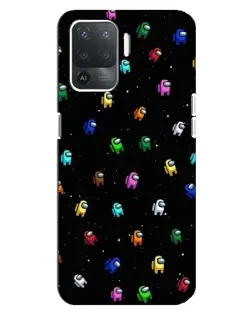 Чехол для OPPO Reno 5 Lite с картинкой «Экипаж Among Us» Чехол для OPPO Reno 5 Lite с картинкой «Экипаж Among Us»