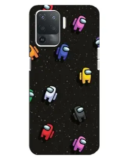 Чехол для OPPO Reno 5 Lite с картинкой «Космический паттерн Among Us» Чехол для OPPO Reno 5 Lite с картинкой «Космический паттерн Among Us»