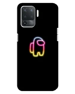 Чехол для OPPO Reno 5 Lite с картинкой «Among Us градиент»