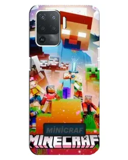 Чохол для OPPO Reno 5 Lite з картинкою «Minecraft герої гри» Чохол для OPPO Reno 5 Lite з картинкою «Minecraft герої гри»