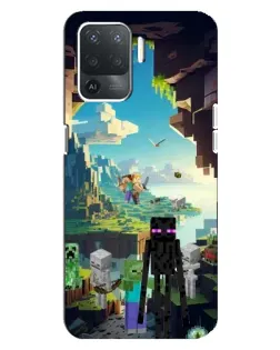 Чохол для OPPO Reno 5 Lite з картинкою «Ендермен у лісі» Чохол для OPPO Reno 5 Lite з картинкою «Ендермен у лісі»