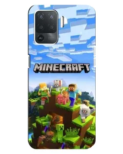 Чохол для OPPO Reno 5 Lite з картинкою «Minecraft класичний світ» Чохол для OPPO Reno 5 Lite з картинкою «Minecraft класичний світ»