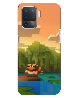 Чохол для OPPO Reno 5 Lite з картинкою «Майнкрафт захід сонця» Чохол для OPPO Reno 5 Lite з картинкою «Майнкрафт захід сонця»