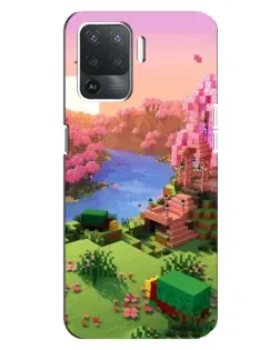 Чохол для OPPO Reno 5 Lite з картинкою «Рожеве дерево Minecraft» Чохол для OPPO Reno 5 Lite з картинкою «Рожеве дерево Minecraft»