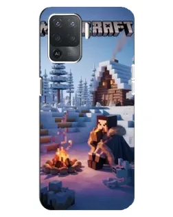 Чохол для OPPO Reno 5 Lite з картинкою «Зимовий Minecraft» Чохол для OPPO Reno 5 Lite з картинкою «Зимовий Minecraft»