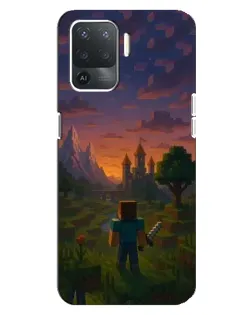 Чохол для OPPO Reno 5 Lite з картинкою «Стів біля вежі» Чохол для OPPO Reno 5 Lite з картинкою «Стів біля вежі»