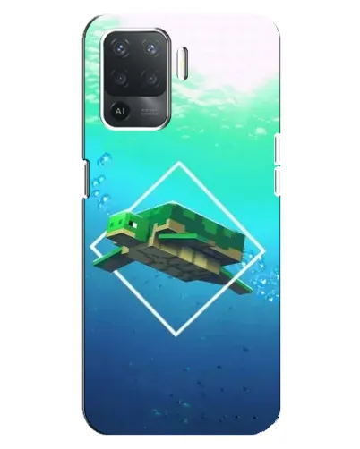 Чехол для OPPO Reno 5 Lite с картинкой «Черепаха Minecraft» Чехол для OPPO Reno 5 Lite с картинкой «Черепаха Minecraft»
