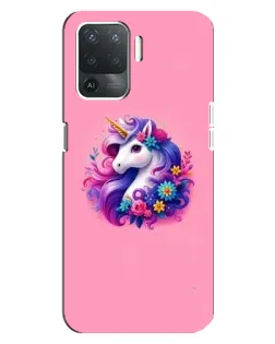Чехол для OPPO Reno 5 Lite с картинкой «Сказочный единорог»