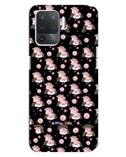Чехол для OPPO Reno 5 Lite с картинкой «Magic Unicorn паттерн»