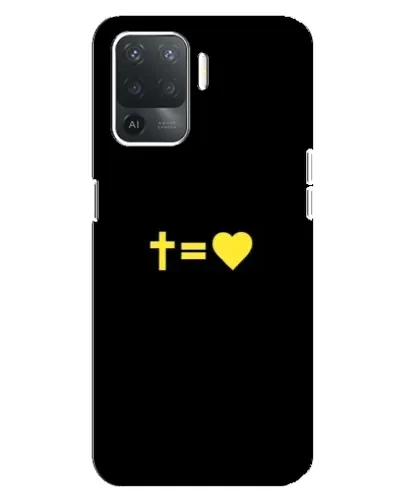 Чехол для OPPO Reno 5 Lite с картинкой «Сердце и Крест» Чехол для OPPO Reno 5 Lite с картинкой «Сердце и Крест»