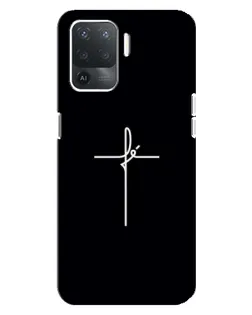Чехол для OPPO Reno 5 Lite с картинкой «Тонкий крест»