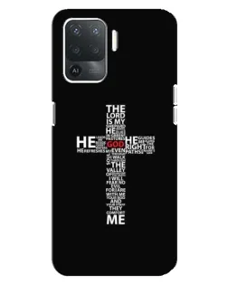 Чехол для OPPO Reno 5 Lite с картинкой «Текстовый крест»