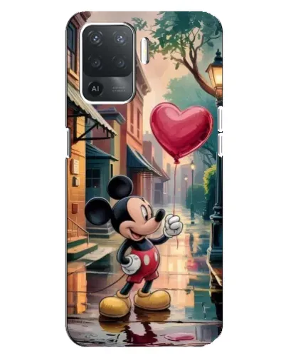 Чехол для OPPO Reno 5 Lite с картинкой «Микки и шарик-сердце» Чехол для OPPO Reno 5 Lite с картинкой «Микки и шарик-сердце»