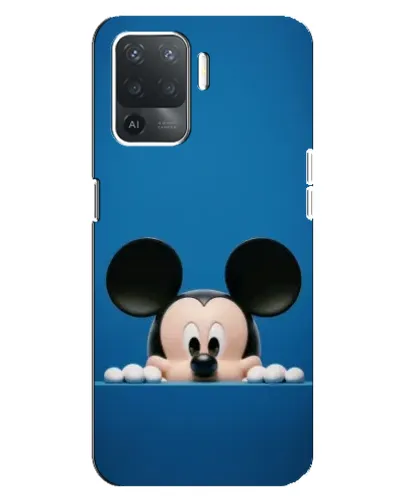 Чехол для OPPO Reno 5 Lite с картинкой «Микки выглядывает» Чехол для OPPO Reno 5 Lite с картинкой «Микки выглядывает»