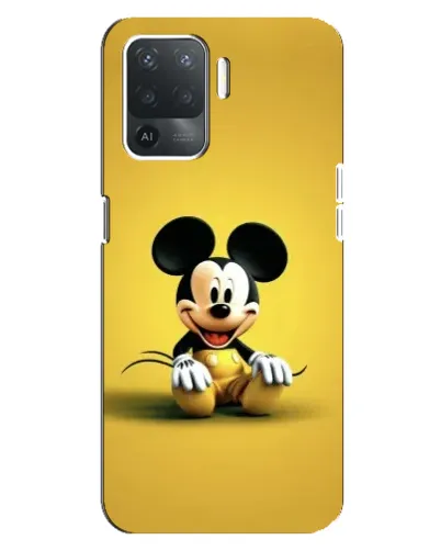 Чехол для OPPO Reno 5 Lite с картинкой «Микки на желтом» Чехол для OPPO Reno 5 Lite с картинкой «Микки на желтом»