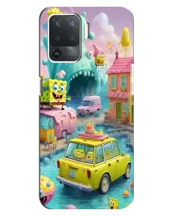 Чехол для OPPO Reno 5 Lite с картинкой «Монстр-трак приключения»