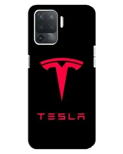 Чехол для OPPO Reno 5 Lite с картинкой «Tesla Red Logo» Чехол для OPPO Reno 5 Lite с картинкой «Tesla Red Logo»