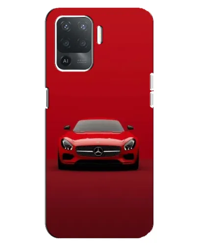 Чехол для OPPO Reno 5 Lite с картинкой «Красный Mercedes AMG»