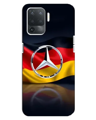 Чехол для OPPO Reno 5 Lite с картинкой «Mercedes — флаг Германии»