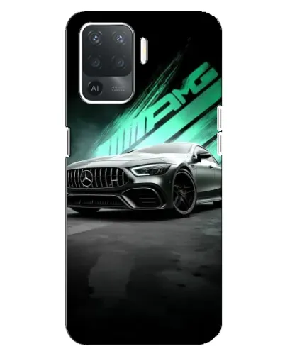 Чехол для OPPO Reno 5 Lite с картинкой «Темный Mercedes AMG»