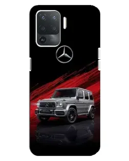 Чехол для OPPO Reno 5 Lite с картинкой «Mercedes G-Class красный»