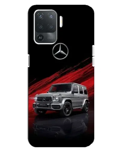 Чехол для OPPO Reno 5 Lite с картинкой «Mercedes G-Class красный»